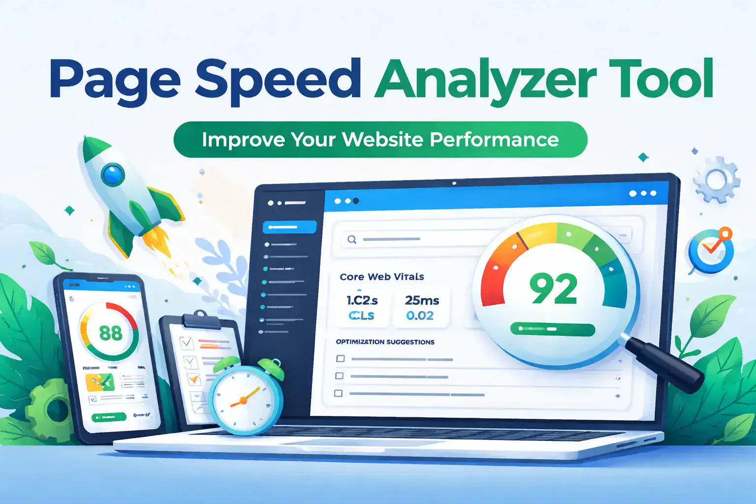 Page Speed Analyzer - free tool center